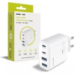 Mobile Origin 40 W GaN зарядно за стена PW22, 2x USB-C + 2x USB-A, бяло MO-40WCH-PW22 (MO-40WCH-PW22)