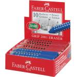 Faber-Castell Ластик FABER-CASTELL Grip 2001 триъгълен 90x15x15mm червен/син 187101 (187101)