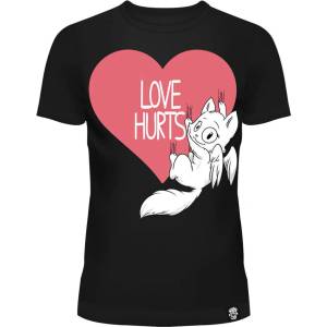 Cupcake cult тениска cupcake cult - love hurts - черно - poi1393