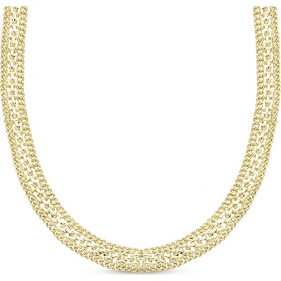 Ellami Pozlacený řetízek 14k, masivní proplétaný vzor 3002281