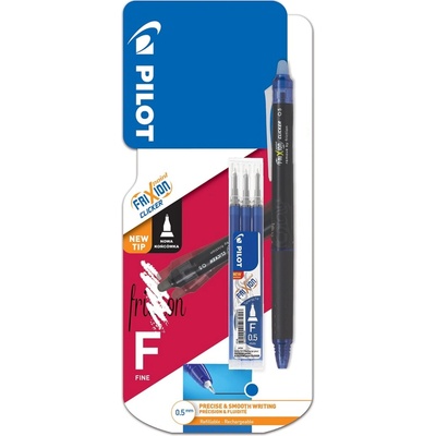 Pilot FriXion Point Clicker 05 / 0.25 mm, modré + náplň (3131910572428)