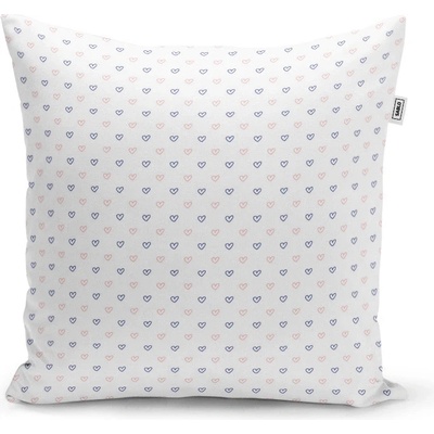Sablio Vankúš Srdiečka na bielej - 60x60