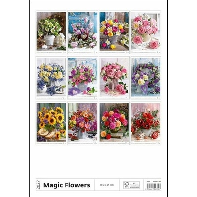 Magic Flowers nástěnný 2027