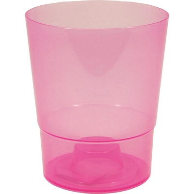 Kinekus Kvetináč plastový, transparentný, 12,5 cm, COUBI ORCHID, ružový