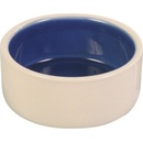 Misky a krmítka pro hlodavce Trixie Miska keramická bílá/modrá 100 ml 7cm