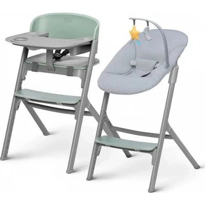 Kinderkraft Set jídelní židlička Livy + Calmee lehátko Olive Green