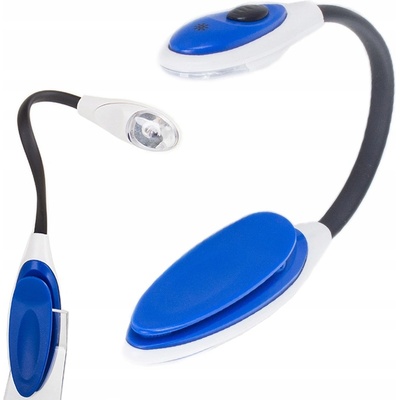 Verk 01682 Praktická LED lampička s klipom čierna