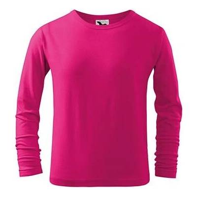 Triko dětské Long Sleeve 160 dlouhý rukáv malinové