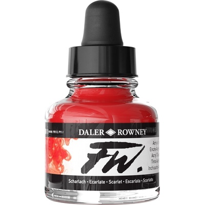 Daler Rowney FW Акрилно мастило Scarlet 29, 5 ml 1 бр (160029567)