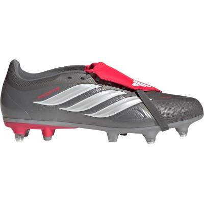 Adidas Мъжки футболни бутонки Adidas Predator Fold-Over Tongue League Soft Ground Football Boots Mens - Grey/Red