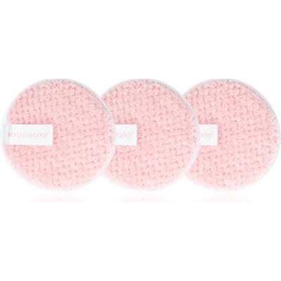 Brushworks Reusable Makeup Remover Pads pratelné odličovací tampony 3 ks