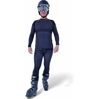 BLIZZARD SHORT CUT Mens long pants, anthracite/neon yellow 20/21