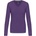 Kariban v-neck k382 / Дамска тениска с дълъг ръкав - лилава xl (20k38235004)