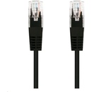C-TECH CB-PP5-025BK patch, Cat5e, UTP, 0,25m, černý