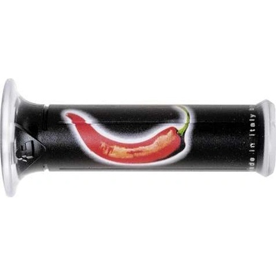 HARRIS gripy 01684-PE paprika (120 mm/22 mm) bez otvoru barva černá/červená
