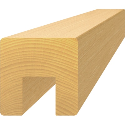 Dřevěný profil 40 x 40 x 3000 mm (17 x 20 mm), broušený buk