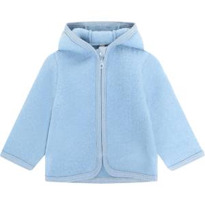 Huttelihut Детско вълнено яке Huttelihut Kid's Jacket Wool Fleece with Hood Merino jacket - Windward Blue - размер 74 (EU) (703-6674-0714)