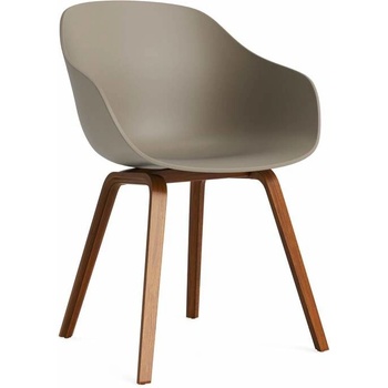 HAY AAC 222 Lacquered Walnut Veneer / khaki