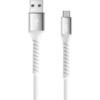 Кабел Leki bycph Pro от USB-A към USB-C, 1m, Бял (9-55)