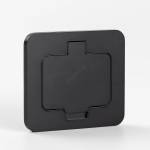Solight 5B322B - Екстериорен вграден под контакт IP55 черен правоъгълен (SL1598)