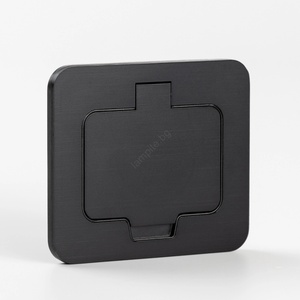 Solight 5B322B - Екстериорен вграден под контакт IP55 черен правоъгълен (SL1598)