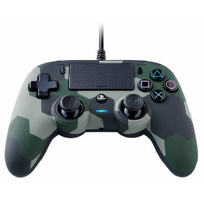 Nacon Wired Compact Controller Camo Green геймърски контролер за Playstation 4 и PC (PS4OFCPADCAMGREEN)