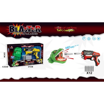 Armtoys ДЕТСКИ ПИСТОЛЕТ blaster С МИШЕНА КРОКОДИЛ