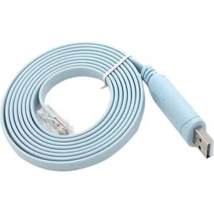 Cisco Console Cable Cisco RJ45 M to USB M, 1.8m, Blue (CBB-SH-3C-326)