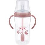 Nuk Бебешко шише NUK Perfect Match - Със силиконова сламка, TC, РР, 260 ml, Мечка (10216319) - ozone