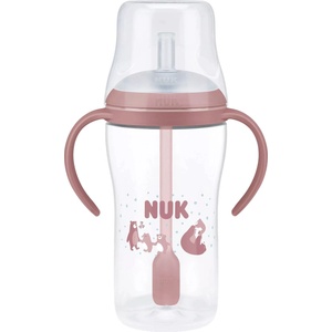 Nuk Бебешко шише NUK Perfect Match - Със силиконова сламка, TC, РР, 260 ml, Мечка (10216319) - ozone