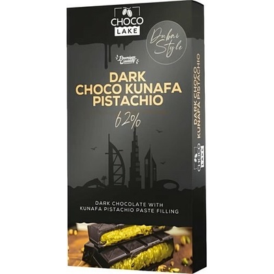 Choco Lake Premium Dark Dubai Chocolate Kunafa & Pistachio 190 g