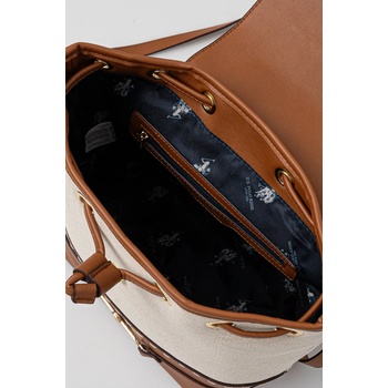 U. S. Polo Assn Раница U. S. Polo Assn. Marple в бежово малък размер с изчистен дизайн BEUQM8640WC2 (BEUQM8640WC2)