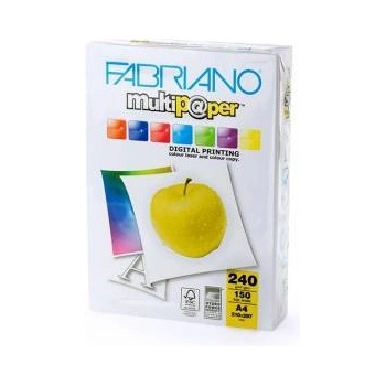 Fabriano Копирен картон Fabriano Multipaper, A4, 297 x 210 mm, 230 m, 240 g/m2, Гланц, 150 листа, 1505100180