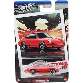 Mattel Хот Уилс: Винтидж '67 Порше 911 r количка (jby86)