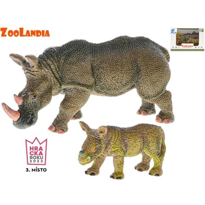 Mikro Зооландия носорог с малко 7-14см