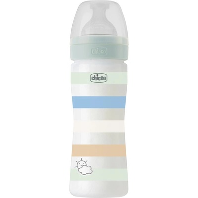 Chicco Well-being Colors бебешко шише Boy 2 m+ 250ml