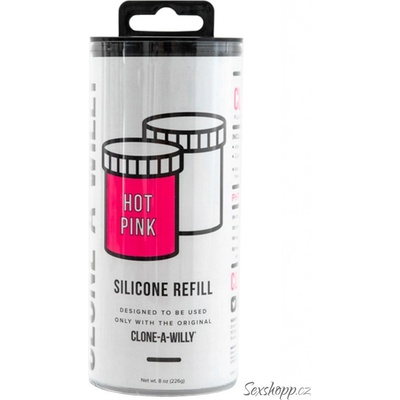 Clone A Willy Refill Glow in the Dark Hot Pink Silicone