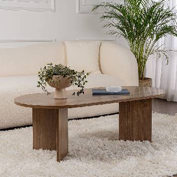 ASG Ovalis - дизайнерска маса орех (8684283441532)