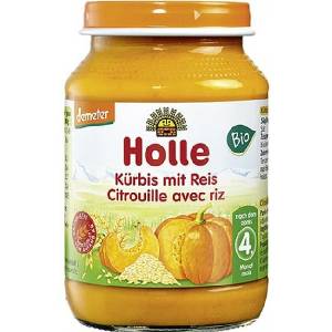 Holle Био ястие Holle - Тиква с ориз, 190 g (BB210318) - baby