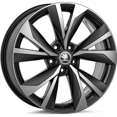 Škoda CORVUS 7x18 5x112 ET45 black metallic