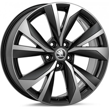 Škoda CORVUS 7x18 5x112 ET45 black metallic