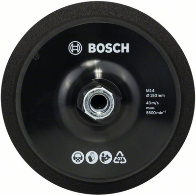 Bosch Accessories 2608612027 Oporná podložka M 14, priemer 150 mm, so systémom suchého zipsu Priemer 150 mm; 2608612027