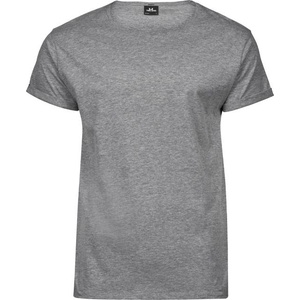 TEE JAYS tj5062 / Мъжка тениска с навити ръкави - сив цвят m (18506261002)