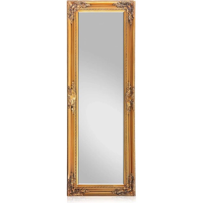 Casa Chic Ashford, огледало със стойка, масивна дървена рамка, правоъгълно, 130 x 45 cm (ROCOCO-130X45-GLD) (ROCOCO-130X45-GLD)