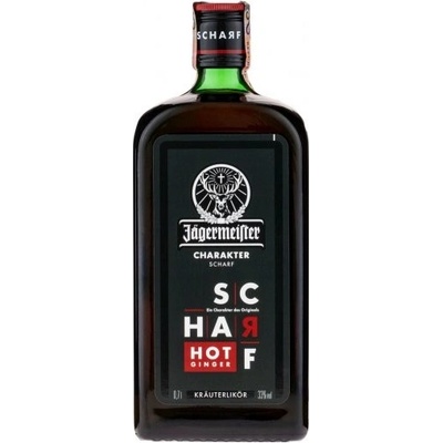 Jägermeister Scharf Hot Ginger 33% 0,7 l (holá láhev)