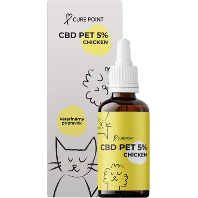 CURE POINT CBD Pet 5% масло с вкус на Пиле, 10 мл