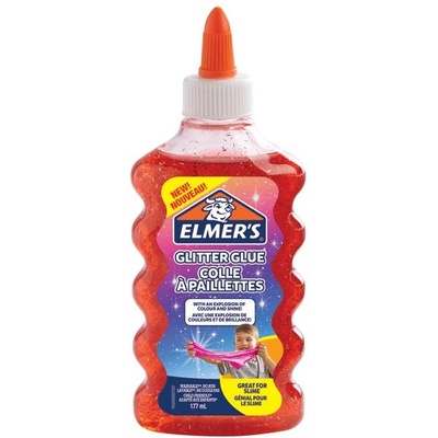 Elmer's Течно лепило Elmer s Glitter Glue, 177ml, червено (28474-А-ЧЕРВЕН)