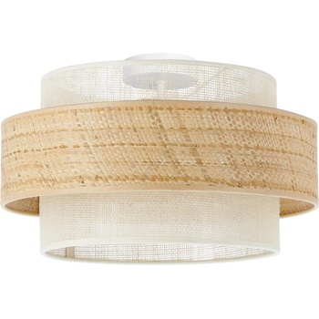 BELIS Таванно осветително тяло BOHO 1xE27/60W/230V, Ø 40 см, джут/крем (BE0992)