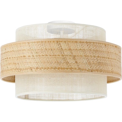 BELIS Таванно осветително тяло BOHO 1xE27/60W/230V, Ø 40 см, джут/крем (BE0992)