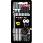 STABILO Тънкописец Point 89 Black/Grey 10 броя